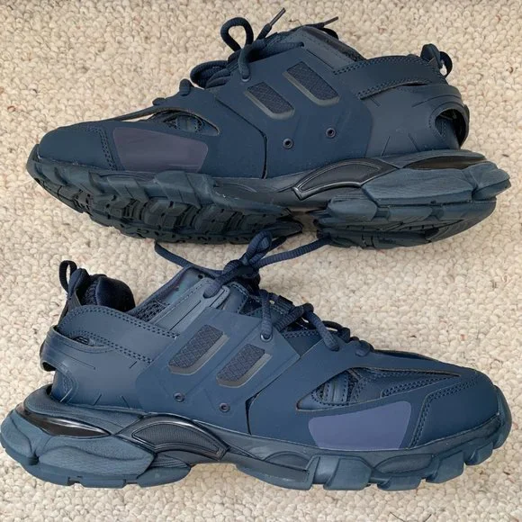 Balenciaga Track Sneakers Blue Pearl Sz 11 - Picture 3 of 16